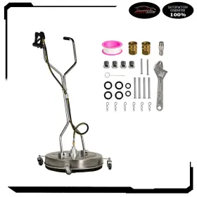 Add18051859r Autoutdoor 24 Inch Pressure Washer Surface Cleaner With Handle And 4 Spinner Wheels 8gpm