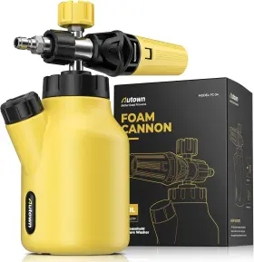 Fc-34y Autown Foam Cannon For Pressure Washer Car Wash Sprayer With 1/4 Inch Quick Connector