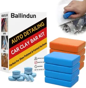 Bar-001 Ballindun Clay Bar 8 Pack 50g Bars Auto Detailing With 10 Light Brown