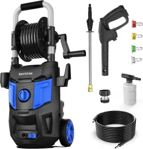 4800 Bayotak 717373094139 Electric Pressure Washer Psi Max 3.0 Gpm High Cleaning Mach Inch