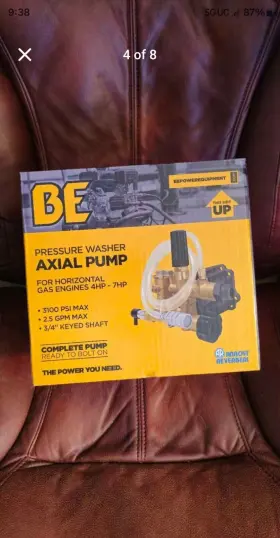 85.120.035b Be Pressure Washer Pump - Rmv 3100 Psi 2.3 Gpm 3/4 Inch Shaft Axial