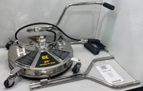 Be-85-403-009 Be Pressure 20 Inch Stainless Steel Whirl-a-way Surface Cleaner With Castors