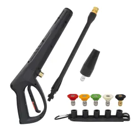 6085bos Bear Force Replacement Spray Gun With Extension Wand And 5 Tips Turbo Nozzle Comp