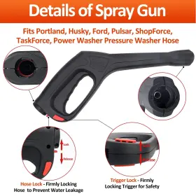 Bear Force 749816030565 High Pressure Water Spray Gun Wand Nozzle Replacement Washer Com #2