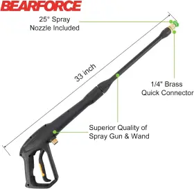 Bearforce 717877477179 High Pressure Water Spray Gun Wand Jet Nozzle Tips Power Washer Compa #2
