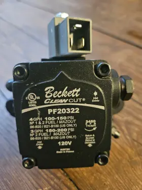 Spm-9.802-645.0 Beckett Cleancut Fuel Pump Pf20322 120vac 100-200 Psi Genuine Oem