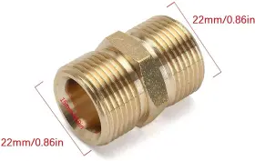 Beitesi 054114742646 M22 Pressure Washer Hose Coupler Metric Male Thread Fitting 15mm #2