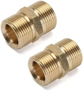 Beitesi 054114742653 M22 Pressure Washer Hose Coupler Metric Male Thread Fitting 15mm X 1