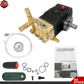 Ber381210 Berliii Professional 3600 Psi 4.9 Gpm Pressure Washer Pump 24mm Solid Shaft Belt Drive