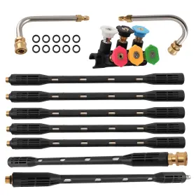 2oy8v6 Bfo 15 Inch Pressure Washer Wand Kit With 90 30 Curved Extensions 6 Tips 4000psi