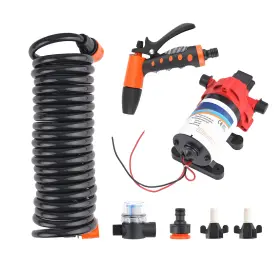 3ibp5b Bfo 12v Fresh Water Pump For Marine Boat Rv 3gpm 70psi Complete Washdown Kit