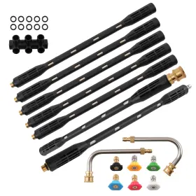 Blfc2j Bfo 9.5ft Power Washer Wand Extension Set With Angled Wands 6 Nozzles Gutter Clean