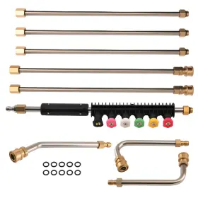 E83469 Bfo 4000psi Pressure Washer Extension Wand Replace Lance Gutter Cleaner With 6 Nozzles