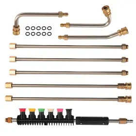 Ge50xd Bfo 4000psi High Pressure Washer Extension Wand 97in 6 Wands Tips 3 Curved Rods