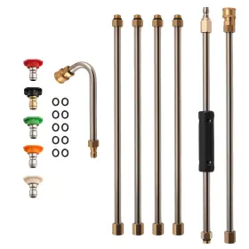 Hosl2r Bfo 15 Inch Pressure Washer Wands 4000 Psi Brass Stainless Steel Curved Wand Hosl2r Bfo 15 Inch Pressure Washer Wands 4000 Psi Brass Stainless Steel Curved Wand