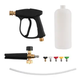 J7hbf8 Bfo Car Wash Foam Cannon Gun 1l Bottle 1/4 Qc With 5 Spray Tips 0-60 Degree Range J7hbf8 Bfo Car Wash Foam Cannon Gun 1l Bottle 1/4 Qc With 5 Spray Tips 0-60 Degree Range