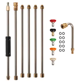 K1v3tc Bfo 15 Inch 4000 Psi Pressure Washer Extension Wand Quick Connect Brass 6pcs