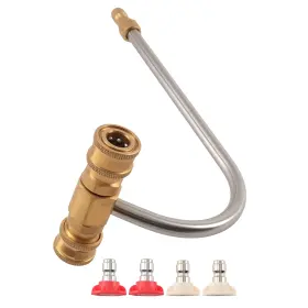 Lk4oty Bfo Heavy Duty Gutter Wash Wand 4000psi With Dual Direction Spray Nozzle Kit