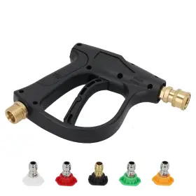 N4hiyp Bfo Heavy Duty Pressure Washer Gun M22 14mm Thread With 5 Spray Nozzles 4000psi
