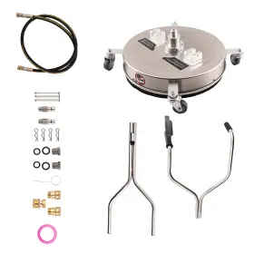 Qntm70 Bfo 20 In 4500psi Pressure Washer Surface Cleaner Stainless Steel 4 Wheels