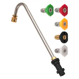 Ryqn84 Bfo Heavy Duty Pressure Washer Gutter Cleaner Wand Attachment With 5 Nozzles K2-k7