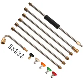 Sjj50v Bfo 15 Inch Pressure Washer Wands 4000 Psi Brass Stainless Steel Curved Wand
