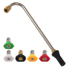 Smx5qg Bfo Heavy Duty Pressure Washer Gutter Cleaner Wand Attachment With 5 Nozzles K2-k7