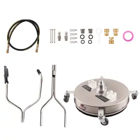 Xr4n0h Bfo 20in 4500psi Surface Cleaner For Pressure Washer Stainless Steel 4 Wheels
