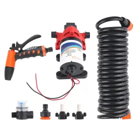 Ygh9iz Bfo Boat Washdown Kit 12v For Marine Yacht Rv 3gpm Water Pump System 70psi