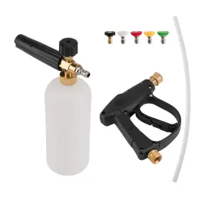 Z0gh8k Bfo Pressure Washer Foam Cannon 1/4 Inch Snow Gun Car Wash Kit With 5 Spray Tips