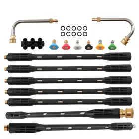 Z6p12u Bfo 15 Inch Extension Wand For Power Washer With Curved Poles 6 Nozzles 4000psi Gutter Z6p12u Bfo 15 Inch Extension Wand For Power Washer With Curved Poles 6 Nozzles 4000psi Gutter