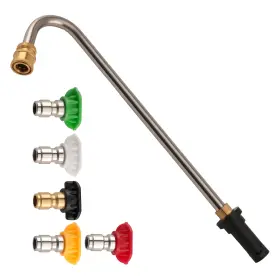 Zhng0d Bfo Pressure Washer Gutter Cleaner Attachment Angled Extension Wand With Nozzle Tips