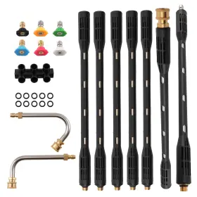 Zwu450 Bfo 9.5ft Pressure Washer Wand Extension Kit With 6 Spray Nozzles Gutter Cleaning