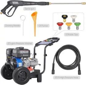 Tl-tha-0352 Bilt Hard Gas Powered High Pressure Washer 3500 Psi 2.5 Gpm 4-cycle 224cc Engine 25ft Hose #3