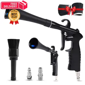 Rg001 Biodison & Lee Car Cleaning Gun High Pressure Air Blow Fast Interior Dryer Glossy Black