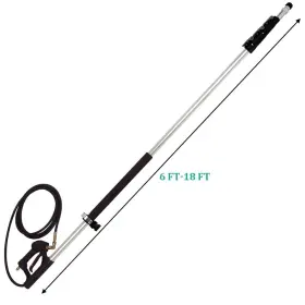 Biswing 745860317720 18 Ft Aluminum Commercial Grade Telescoping Pressure Washer Wand For #2