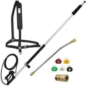 Biswing 745860317720 18 Ft Aluminum Commercial Grade Telescoping Pressure Washer Wand For