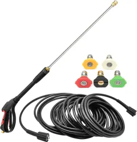 07969 Bizslink 07969# Pressure Washer Gun And Hose Kit 4000psi Power With 26ft Washe