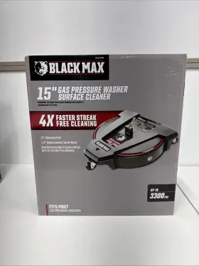 Black Max 840092600920 15-inch 3300 Psi Gas Pressure Washer Surface Cleaner-for Large Areas
