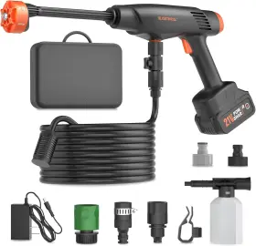 Blissthrill 768924622141 Cordless Pressure Washer Battery Powered 1100psi 2.4 Gpm Portable Powe