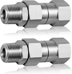 Boltigen 313090915940 3/8 Npt Pressure Washer Swivel Fitting Anti Twist Male To Female Stainless
