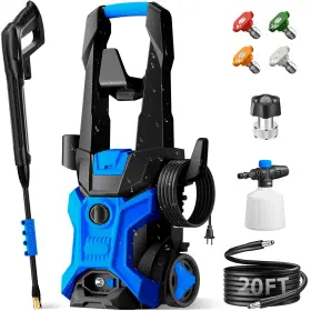 Bothlin 803173328878 Power Washers For Home 4 Quick-connect Nozzles Adjustable Soap Tank