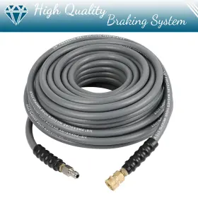 Bmp180191ti Brakemotorparts 100ft X 3/8 Inch Non-marking 4800 Psi High Pressure Washer Hose Gray Brand New