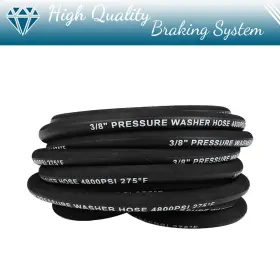 Bmp180219ti Brakemotorparts 25ft 4800psi Pressure Washer Hose 1/4 Inch Hot/cold Water Replacement Extension #3