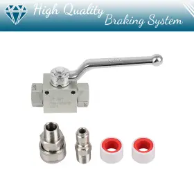 Bmp180222ti Brakemotorparts Stainless Steel High Pressure Washer Ball Valve Kit For Power Hose 3/8 Inch