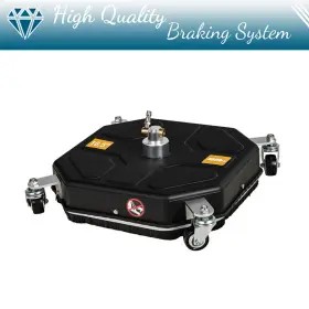 Bmp180526ti Brakemotorparts 16 Inch Pressure Washer Surface Cleaner With 4 Wheels 2 Extension Wands Black #3