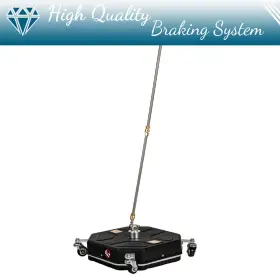 Bmp180526ti Brakemotorparts 16 Inch Pressure Washer Surface Cleaner With 4 Wheels 2 Extension Wands Black