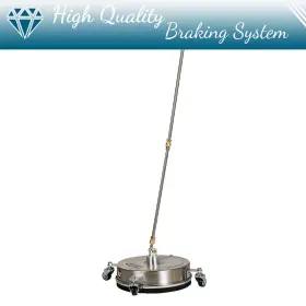 Bmp180528ti Brakemotorparts 13 Inch Stainless Steel Surface Cleaner Attachment Pressure Washer With 4 Wheel