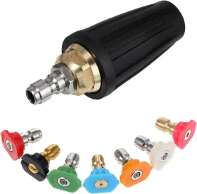 Dg5pdyejg Brand Abeillo 648746 1 4000 Psi Pressure Washer Tips 360 Rotating Turbo Nozzle 4.0 Gpm Quick