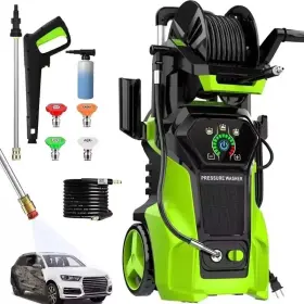 4800 Branded 711181365689 Inch Electric Pressure Washer Psi - High Power 3.2 Gpm Cleaner With 4 Tips